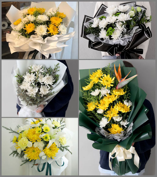 浙江省温州永嘉县东城街道渭石村白事花束代送